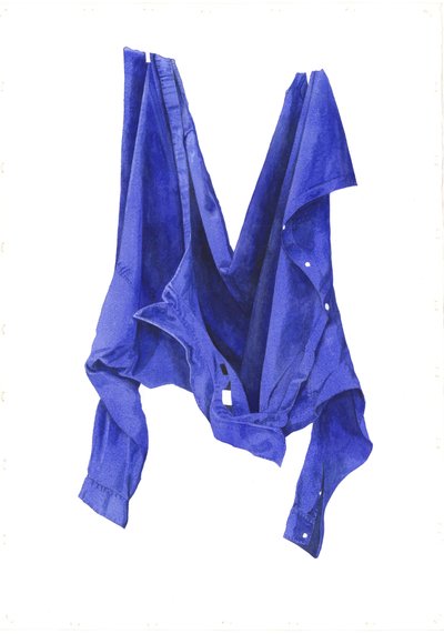 Fierce Blue Shirt, 2003 by Miles Contemporary Artist Thistlethwaite